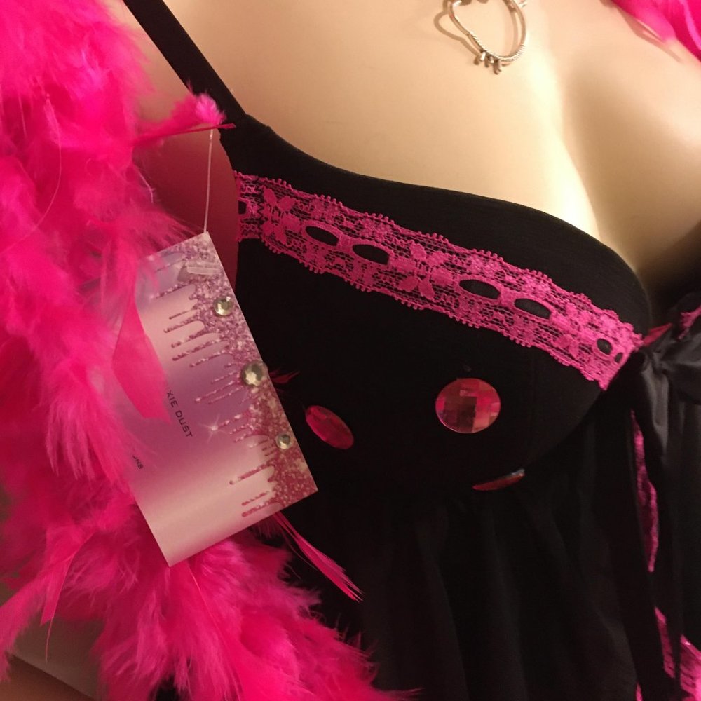 ADORABLE baby doll hello kitty  lingere set and matching necklace set! - Picture 6 of 17